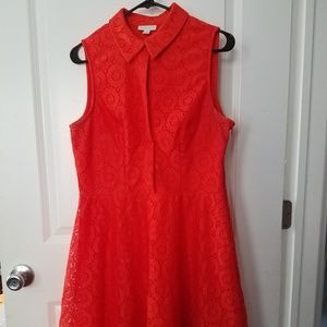 Orange Lace Dress